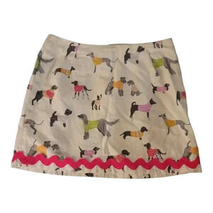 Love, Lilly A Line Shirt With Dogs all over Size 8